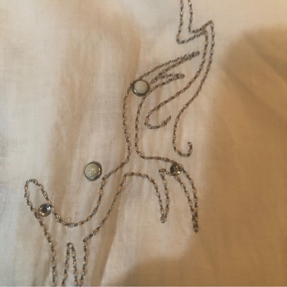 Harley-Davidson Shirt Women Silver White Pearl Snap Closure Embroider Spellout M - Picture 8 of 16